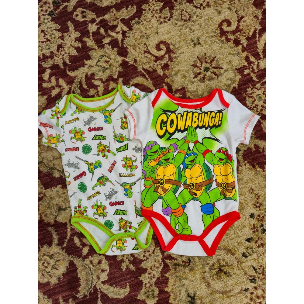 2015 Nickelodeon Teenage Mutant Ninja Turtles Bodysuits 2 Pack 3-6M
